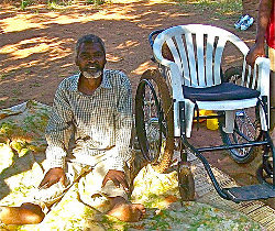 Minister Receives a Wheelchair