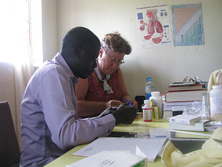 Suzi helps with planning for South Sudanese Clinic