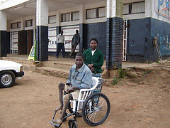 Wheelchair gift from the Malawi Project 