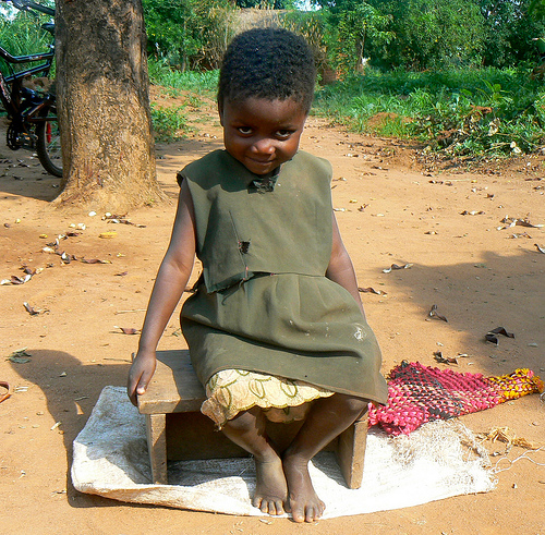 Young Malawian Girl, Chisomo - her name means Grace.