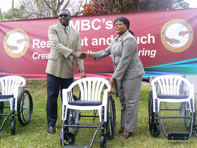 MBC-TV Reach Out and Touch receives Wheelchairs from the Malawi Project