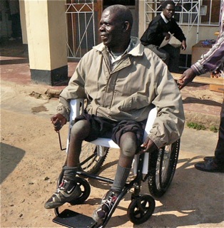 Mr Chimota gets another wheelchair