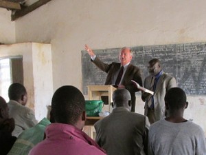 George Domar preaches in Malawi