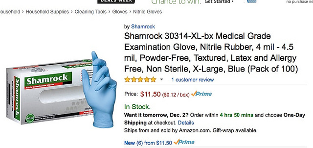 Latex gloves