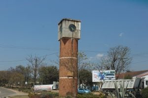 A clock tower in Mzuzu
