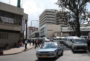 Traffic in downtown Blantyre