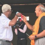 Chester Kabinda-Mbewe and Bryon Bhagwandin at the ribbon cutting ceremony