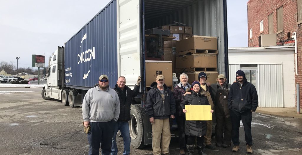 Lebanon residents loading truck