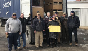 Trailer loading volunteers