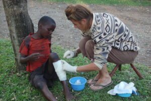 Clinic at Gate, Giving Care