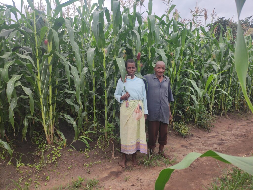 Felix Mwale with wife