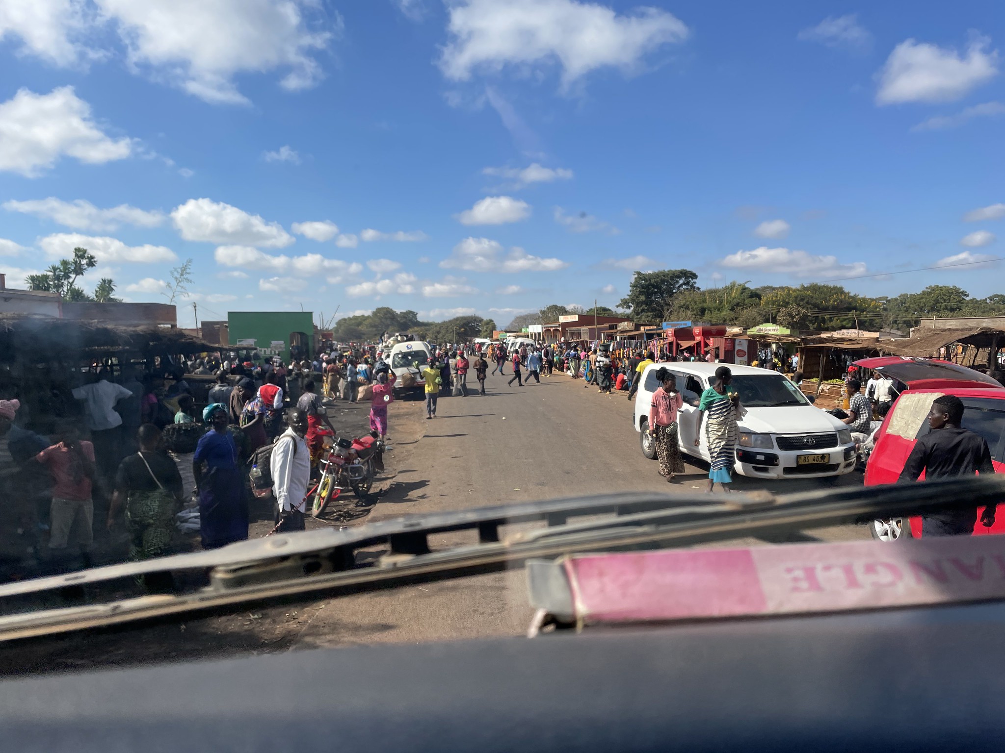 DRIVING IN THE FRENZY OF MARKET DAY